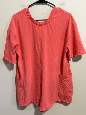 Free People Movement Hot Shot Tee Romper Size Small